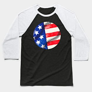 American Flag Baseball Team Gift Baseball T-Shirt